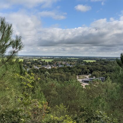 2021 Blick von den Dünen über Schoorl (NL)