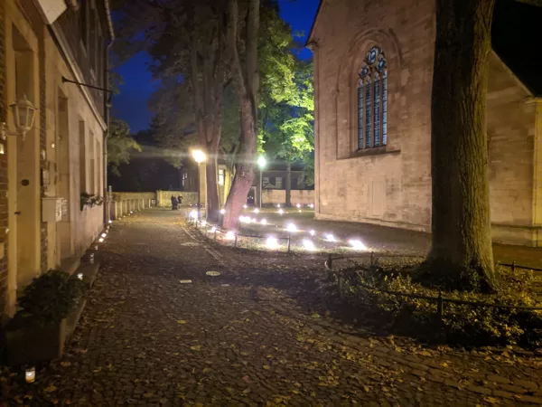 2019 Billerbeck Lichterabend an Johanneskirhce